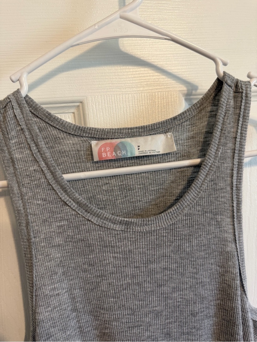Free People Beach Ribbed Tunic Tank Top EUC S - Picture 3 of 3